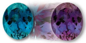Chatham Oval Alexandrite Color Change